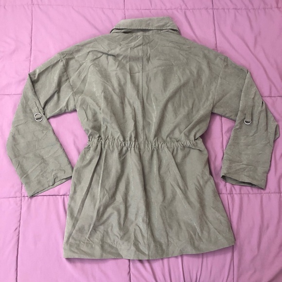 NEW faux suede army green blazer jacket - Picture 2 of 4